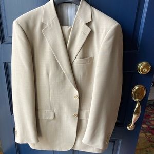 Stanford essentials tan suit 40R pants 32x32